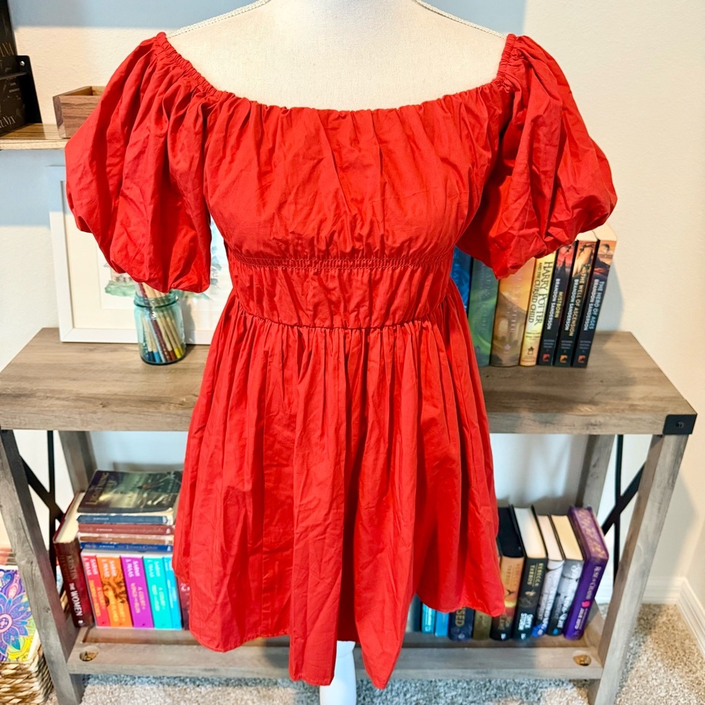 Red Abercrombie & Fitch Bubble Dress